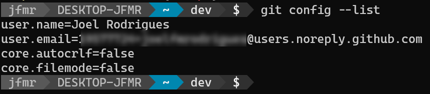 git config