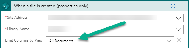 Limit columns by view trigger